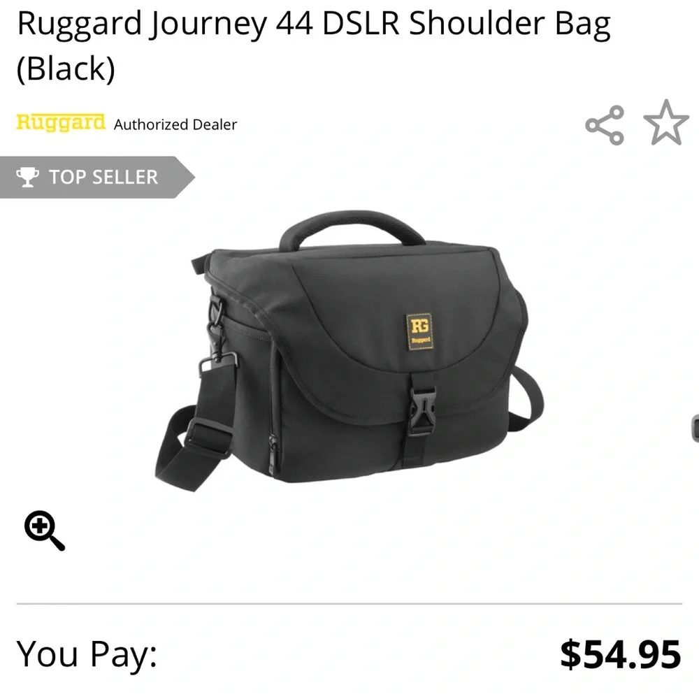 Sleek Black Messenger Bag for Everyday Use